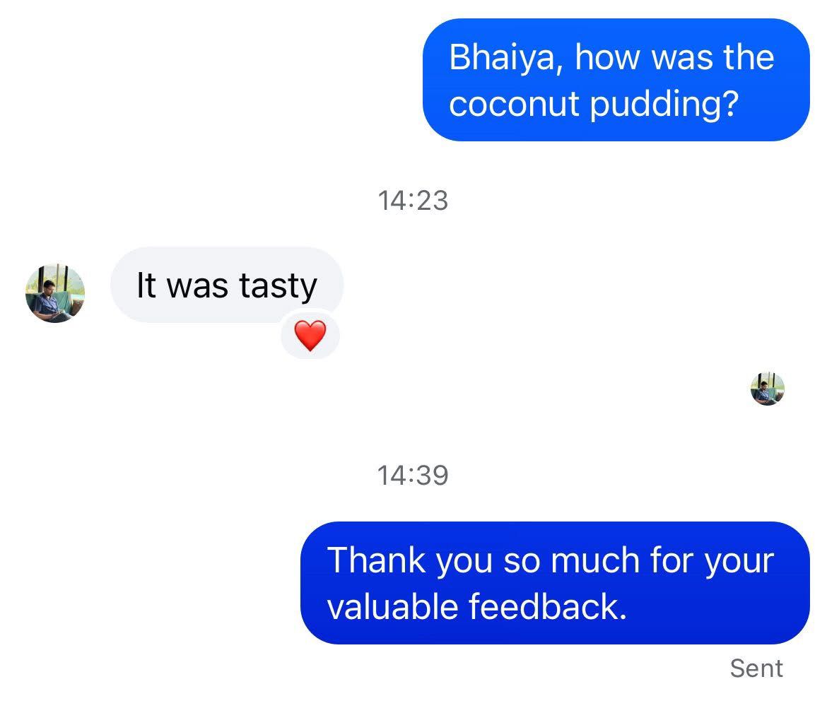 Customer review screenshot